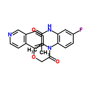 7-氟-3,4-二氫-4-[(5-異喹啉氧基)乙?；鵠-3,3-二甲基-2(1H)-喹噁啉酮結構式_878292-18-3結構式