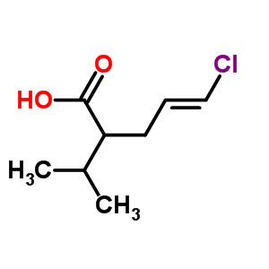 (E)-5-chloro-2-isopropyl-pent-4-enoic acidStructure,87953-16-0Structure (E)-5-chloro-2-isopropyl-pent-4-enoic acid Structure,87953-16-0Structure