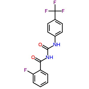 2-氟-N-[[4-(三氟甲基)苯基]氨基甲酰]苯甲酰胺結(jié)構(gòu)式_88011-76-1結(jié)構(gòu)式