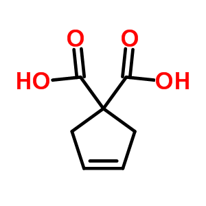 3-Cyclopentene-1,1-dicarboxylicacidStructure,88326-51-6Structure 3-Cyclopentene-1,1-dicarboxylicacid Structure,88326-51-6Structure