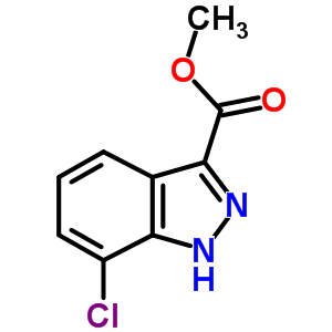 7-氯-1H-吲唑-3-羧酸甲酯結構式_885278-56-8結構式
