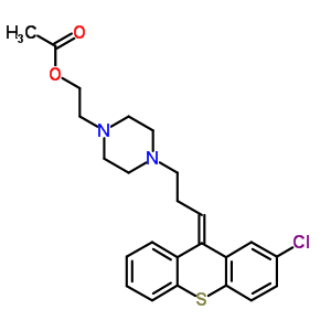 2-[4-[(3E)-3-(2-氯噻噸-9-基)丙基]哌嗪-1-基]乙酸乙酯結(jié)構(gòu)式_88658-02-0結(jié)構(gòu)式