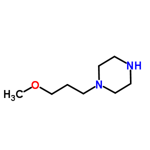 1-(3-甲氧基丙基)-哌嗪結構式_88708-40-1結構式