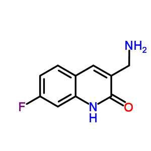 3-(Aminomethyl)-7-fluoroquinolin-2(1h)-one Structure,887405-62-1Structure