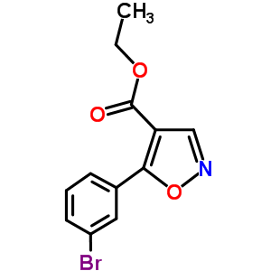 4-Isoxazolecarboxylicacid,5-(3-bromophenyl)-,ethylester(9ci)Structure,887407-90-1Structure 4-Isoxazolecarboxylicacid,5-(3-bromophenyl)-,ethylester(9ci) Structure,887407-90-1Structure