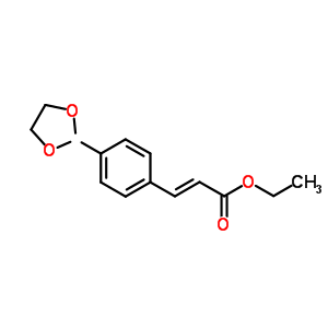 (E)-ethyl 3-(4-(1,3-dioxolan-2-yl)phenyl)acrylateStructure,887582-91-4Structure (E)-ethyl 3-(4-(1,3-dioxolan-2-yl)phenyl)acrylate Structure,887582-91-4Structure