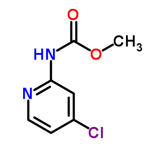 4-氯吡啶-2-氨基甲酸甲酯結(jié)構(gòu)式_889676-38-4結(jié)構(gòu)式