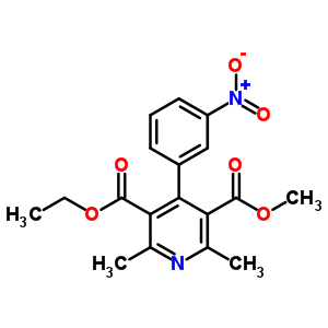 2,6-Dimethyl-4-(3-nitro-phenyl)-pyridine-3,5-dicarboxylic acid 3-ethyl ester 5-methyl esterStructure,89267-41-4Structure 2,6-Dimethyl-4-(3-nitro-phenyl)-pyridine-3,5-dicarboxylic acid 3-ethyl ester 5-methyl ester Structure,89267-41-4Structure
