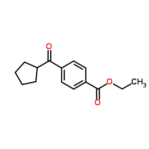Ethyl 4-(cyclopentanecarbonyl)benzoate Structure,898791-40-7Structure