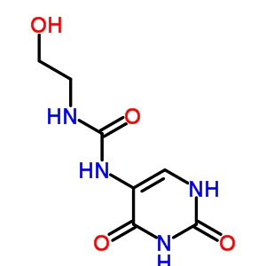 Urea,n-(2-hydroxyethyl)-n-(1,2,3,4-tetrahydro-2,4-dioxo-5-pyrimidinyl)-Structure,89897-57-4Structure Urea,n-(2-hydroxyethyl)-n-(1,2,3,4-tetrahydro-2,4-dioxo-5-pyrimidinyl)- Structure,89897-57-4Structure