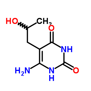 2,4(1H,3h)-pyrimidinedione,6-amino-5-(2-hydroxypropyl)-Structure,90008-83-6Structure 2,4(1H,3h)-pyrimidinedione,6-amino-5-(2-hydroxypropyl)- Structure,90008-83-6Structure