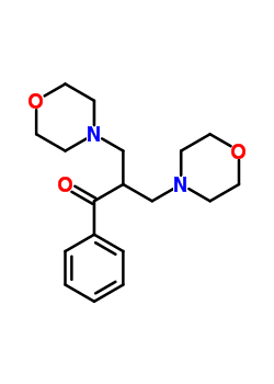 3-Morpholin-4-yl-2-(morpholin-4-ylmethyl)-1-phenyl-propan-1-oneStructure,90548-72-4Structure 3-Morpholin-4-yl-2-(morpholin-4-ylmethyl)-1-phenyl-propan-1-one Structure,90548-72-4Structure