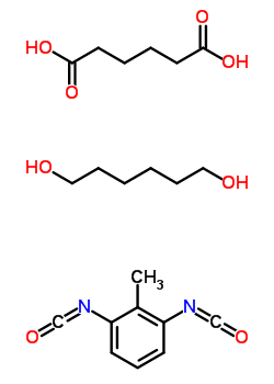 Hexanedioic acid, polymer with 1,3-diisocyanatomethylbenzene and 1,6-hexanediolStructure,9068-96-6Structure Hexanedioic acid, polymer with 1,3-diisocyanatomethylbenzene and 1,6-hexanediol Structure,9068-96-6Structure