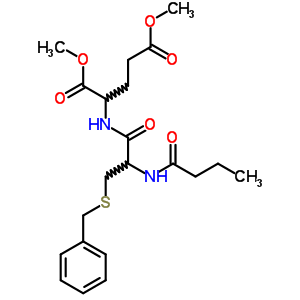 2-[[3-芐基磺?；?2-(丁?；被?丙酰基]氨基]戊二酸二甲酯結(jié)構(gòu)式_90709-68-5結(jié)構(gòu)式