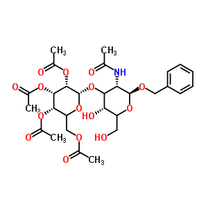 Benzyl 2-acetamido-2-deoxy-3-o-(2,3,4,6-tetra-o-acetylhexopyranosyl)hexopyranosideStructure,90754-57-7Structure Benzyl 2-acetamido-2-deoxy-3-o-(2,3,4,6-tetra-o-acetylhexopyranosyl)hexopyranoside Structure,90754-57-7Structure