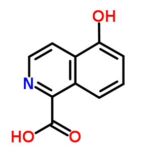 5-羥基-1-異喹啉羧酸結(jié)構(gòu)式_90800-37-6結(jié)構(gòu)式