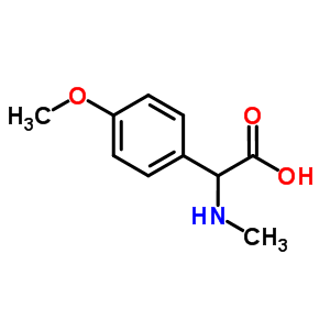 (4-Methoxyphenyl)(methylamino)acetic acidStructure,91012-98-5Structure (4-Methoxyphenyl)(methylamino)acetic acid Structure,91012-98-5Structure