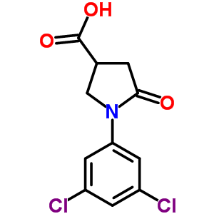 1-(3,5-Dichlorophenyl)-5-oxopyrrolidine-3-carboxylic acidStructure,91064-26-5Structure 1-(3,5-Dichlorophenyl)-5-oxopyrrolidine-3-carboxylic acid Structure,91064-26-5Structure