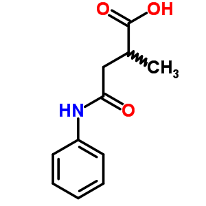 Butanoic acid,2-methyl-4-oxo-4-(phenylamino)-Structure,91133-68-5Structure Butanoic acid,2-methyl-4-oxo-4-(phenylamino)- Structure,91133-68-5Structure