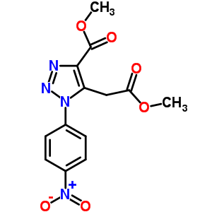 5-(2-甲氧基-2-氧代乙基)-1-(4-硝基苯基)-1H-1,2,3-噻唑-4-羧酸甲酯結(jié)構(gòu)式_91306-60-4結(jié)構(gòu)式