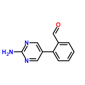 2-(2-Aminopyrimidin-5-yl)benzaldehydeStructure,914349-52-3Structure 2-(2-Aminopyrimidin-5-yl)benzaldehyde Structure,914349-52-3Structure