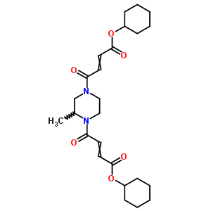 2-Butenoic acid,4,4-(2-methyl-1,4-piperazinediyl)bis[4-oxo-, dicyclohexyl ester (9ci)Structure,91480-83-0Structure 2-Butenoic acid,4,4-(2-methyl-1,4-piperazinediyl)bis[4-oxo-, dicyclohexyl ester (9ci) Structure,91480-83-0Structure