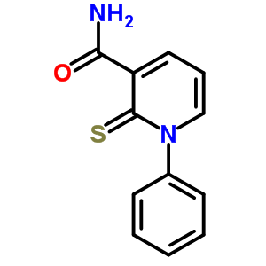 3-Pyridinecarboxamide,1,2-dihydro-1-phenyl-2-thioxo-Structure,91540-53-3Structure 3-Pyridinecarboxamide,1,2-dihydro-1-phenyl-2-thioxo- Structure,91540-53-3Structure