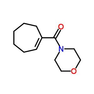 Methanone,1-cyclohepten-1-yl-4-morpholinyl-Structure,91554-20-0Structure Methanone,1-cyclohepten-1-yl-4-morpholinyl- Structure,91554-20-0Structure