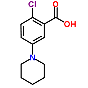 2-Chloro-5-piperidin-1-yl-benzoic acidStructure,915921-24-3Structure 2-Chloro-5-piperidin-1-yl-benzoic acid Structure,915921-24-3Structure