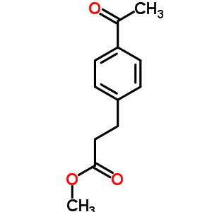 3-(4-乙酰基苯基)丙酸甲酯結(jié)構(gòu)式_91671-15-7結(jié)構(gòu)式