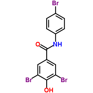 3,5-Dibromo-n-(4-bromophenyl)-4-hydroxy-benzamideStructure,91692-67-0Structure 3,5-Dibromo-n-(4-bromophenyl)-4-hydroxy-benzamide Structure,91692-67-0Structure