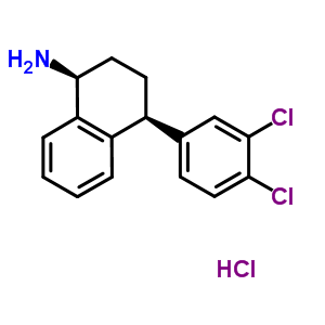 (1S,4s)-4-(3,4-dichlorophenyl)-1,2,3,4-tetrahydro-1-naphthalenamine hydrochloride (1:1)Structure,91797-57-8Structure (1S,4s)-4-(3,4-dichlorophenyl)-1,2,3,4-tetrahydro-1-naphthalenamine hydrochloride (1:1) Structure,91797-57-8Structure