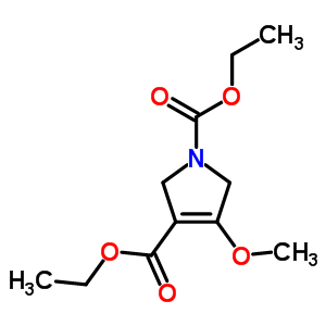 Diethyl 4-methoxy-2,5-dihydropyrrole-1,3-dicarboxylateStructure,92100-11-3Structure Diethyl 4-methoxy-2,5-dihydropyrrole-1,3-dicarboxylate Structure,92100-11-3Structure
