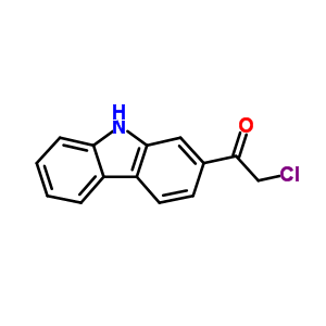 Ethanone, 1-(9h-carbazol-2-yl)-2-chloro-Structure,92161-43-8Structure Ethanone, 1-(9h-carbazol-2-yl)-2-chloro- Structure,92161-43-8Structure