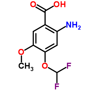 2-Amino-4-(difluoromethoxy)-5-methoxybenzoic acidStructure,923145-68-0Structure 2-Amino-4-(difluoromethoxy)-5-methoxybenzoic acid Structure,923145-68-0Structure