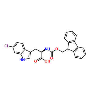 Fmoc-6-chloro d-tryptophanStructure,925916-73-0Structure Fmoc-6-chloro d-tryptophan Structure,925916-73-0Structure