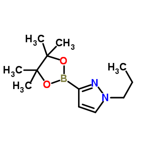 1-Propyl-3-(4,4,5,5-tetramethyl-1,3,2-dioxaborolan-2-yl)-1h-pyrazoleStructure,934586-51-3Structure 1-Propyl-3-(4,4,5,5-tetramethyl-1,3,2-dioxaborolan-2-yl)-1h-pyrazole Structure,934586-51-3Structure