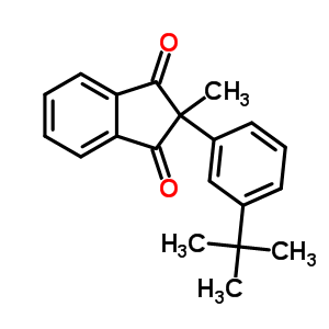 2-Methyl-2-(3-tert-butylphenyl)indene-1,3-dioneStructure,93835-04-2Structure 2-Methyl-2-(3-tert-butylphenyl)indene-1,3-dione Structure,93835-04-2Structure