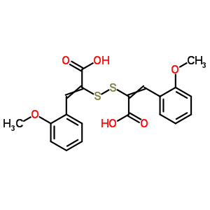 Cinnamic acid, a,a-dithiobis[o-methoxy-(7ci)Structure,94550-19-3Structure Cinnamic acid, a,a-dithiobis[o-methoxy-(7ci) Structure,94550-19-3Structure