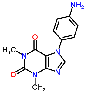 3,7-Dihydro-7-(4-aminophenyl)-1,3-dimethyl-1h-purine-2,6-dioneStructure,963-48-4Structure 3,7-Dihydro-7-(4-aminophenyl)-1,3-dimethyl-1h-purine-2,6-dione Structure,963-48-4Structure