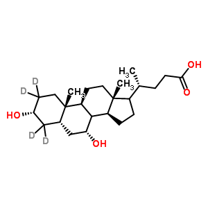 Chenodeoxycholic-2,2,4,4-d4 acidStructure,99102-69-9Structure Chenodeoxycholic-2,2,4,4-d4 acid Structure,99102-69-9Structure