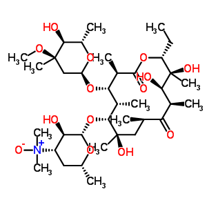 紅霉素A氮氧化物結構式_992-65-4結構式
