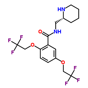 N-(2-piperidinylmethyl)-2,5-bis(2,2,2-trifluoroethoxy)benzamideStructure,99495-90-6Structure N-(2-piperidinylmethyl)-2,5-bis(2,2,2-trifluoroethoxy)benzamide Structure,99495-90-6Structure